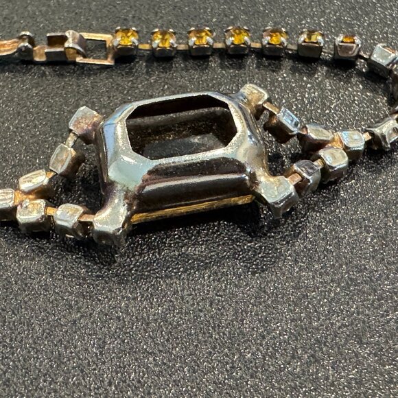 Art Deco Gold Rhinestone Bracelet Set | Gatsby Glam Jewelry | Vintage-Inspired - Picture 6 of 7